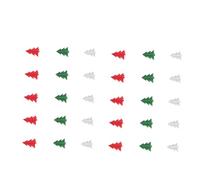 FIXOSHEE 5pcs Tree Shaped Paper Garland Red White Green Christmas Hanging Streamers Pennant Flags for Party Ceiling Wall Door Decorations