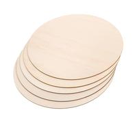FIXOSHEE 5pcs Unfinished Round Wooden Slices DIY Craft Planks Natural Wood Door Signs for Painting Home Decoration Plaques