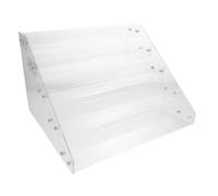 FIXOSHEE 5tier Acrylic Nail Polish Organizer Rack Holder Stand for Fingernail Polish Display Makeup Storage Lipstick Tube Holder Essential Oils Shelf Display for Cosmetic Shop