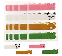 FIXOSHEE 6 Packs Colorful Pet Page Marker Tabs Sticky Annotation Paper Index Labels for Students Teachers Office Home Use with Cute Animal Designs