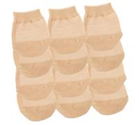 FIXOSHEE 6 Pairs Women High Heel Invisible Forefoot Socks Breathable Half Palm Anti-Slip Sweat Absorbing No Show Socks for Canvas Running Shoes