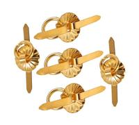 FIXOSHEE 6 Scale Miniature Dollhouse Cabinet Door Handles Round Pulls DIY Furniture Accessories for Dollhouse Ornaments and Replacement Parts