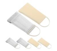 FIXOSHEE 6 Sets Fan-shaped Nail Polish Display Stick Natural Transparent Color Sample Tips Practical Nail Color Chart Cards for Professional and Home Use and Demonstration