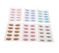 FIXOSHEE 6 Sheets Gradient Eyeshadow Stick Temporary Eye Makeup Stickers for Women Natural Looking Festival Cosplay Accessories for Summer Outdoor Parties and Social Gatherings
