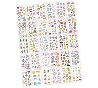 FIXOSHEE 60 Sheets Temporary Body Stickers Cute DIY Decorative Decals for Party Favors Material Safe and Easy to Apply