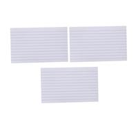 FIXOSHEE 600pcs White Lined Index Cards Double-Sided Study Flashcards for Memory Note Paper Block for Exams School Office Bulk Pack