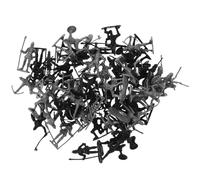 FIXOSHEE 60Pcs Black and Silver Army Men Figures Plastic Medieval Knight Action for Boys Historical Educational Ancient Soldiers Collection Model Set