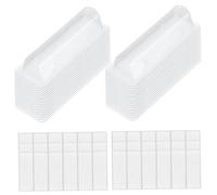 FIXOSHEE 60pcs Plastic Lipstick Case Lip Balm Holder Double Sided Adhesive for DIY Money Cards Holder for Travel Storage