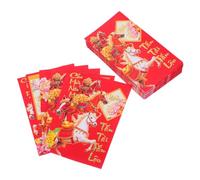 FIXOSHEE 60pcs Vietnamese Year Red Envelopes Horse Money Packets Paper Lunar Year Hong Bao for Asian Spring Festival Party Cross Cultural Celebration