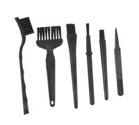 FIXOSHEE 6PCS Anti-static Keyboard Cleaning Brush Kit with Tweezers Multifunctional Dust Cleaner for Computer Fans Circuit Boards and Electronic Devices Safe for Home and Professional Use