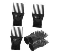 FIXOSHEE 6pcs Blow Dryer Comb Attachments Wide Tooth Plastic Hair Styling Nozzle for Efficient Drying Detangling and Polished Natural Look Heat Resistant Hairdresser Tool
