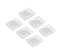 FIXOSHEE 6pcs Button Protector Switch Cover Dustproof Embedded Button Protective Cover for Wall Switches 33x28x6mm for Home and Industrial Use