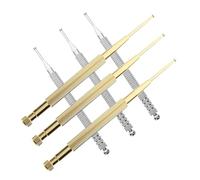 FIXOSHEE 6Pcs Ear Acupuncture Pens Manual Acupressure Tools Stainless Steel Copper Ear Point Probes for Facial Reflexology Massage and Pressure Point Stimulation
