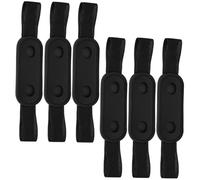 FIXOSHEE 6pcs Elastic Band Pen Sleeve Pu Leather Pen Case Single Holder for Notebook Journal Writing Storage