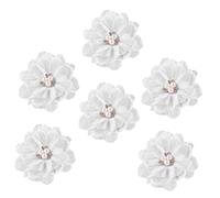 FIXOSHEE 6Pcs Floral Girl Hair Clips Lightweight Bang Clips No Damage Scalp Hair Accessories for Women and Ladies Compact Holds Without Creasing Marking for Daily and Special Occasions