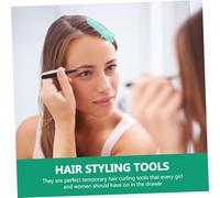 FIXOSHEE 6pcs Hair Rollers with Self Grip Volumizing Root Clips for Natural Curling Easy Hair Styling Accessories for Women and Lightweight Blue