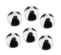 FIXOSHEE 6pcs Inflatable Beach Balls for PVC Water Play Pool Floating Volleyball Summer Outdoor Fun Backyard Party Supplies