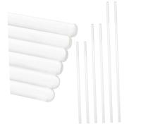 FIXOSHEE 6pcs Laboratory Glass Stirring Rods with Rounded Ends High Borosilicate Solid Glass Sticks for Mixing Drainage Emulsion Breaking in Scientific and Biochemical Research Lengths