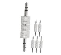 FIXOSHEE 6pcs Metal Male to Male Audio Adapter Mixer Conversion Connector for Car Stereo Microphone Sound System Upgrade