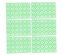 FIXOSHEE 6Pcs Non Slip Rabbit Cage Mats with Breathable Drainage Pet Foot Pads for Hamsters Guinea Pigs Small Animals Random Colors Plastic Cage Floor Liners Random Color