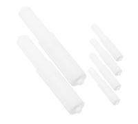 FIXOSHEE 6pcs Roller Carton Core Rotating Shaft Paper Roller Spindle Mason Bathroom Toilet Tissue Holder White Plastic