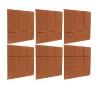 FIXOSHEE 6pcs Self-Adhesive Felt Wall Tiles Bulletin Board Pin Display Memo Board for Home Office Decorative Pinboard Plaque