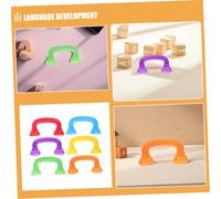 FIXOSHEE 6pcs Simulation Handset Plastic Whisper Reading Phone for Pronunciation Practice Language Skill Tutor Pretend for Childrens Speech Improvement in Classroom and Home Use