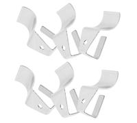 FIXOSHEE 6pcs Stainless Steel Vinyl Siding Hooks for Hanging Outdoor Decorations, Heavy Duty Wallboard Clips with No Damage Design, Utility Hooks for Wreaths and Garden Use