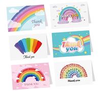 FIXOSHEE 6Pcs Teacher's Day Thank You Cards Appreciation Blessing Cards for All Educators for Easy Sending and Personal Messages Versatile for Teachers Parents and Friends
