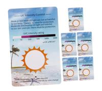 FIXOSHEE 6pcs Testing Cards for Uvc and Uvb Detection Color-changing Identifying Strips for Reptile Containers for Light Measurement and Radiation Detection