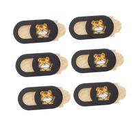 FIXOSHEE 6pcs Tiger Year Webcam Lens Protective Caps Privacy Covers Thin Camera Lens Guards Compatible with Laptop Desktop Tablet for Secure Privacy