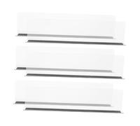 FIXOSHEE 6pcs Transparent Pet Shelf Dividers with Magnetic Strip Supermarket Commodity Organizers for Stable Scratch Storage and Neat Classification Shelves