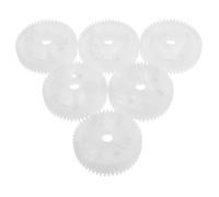 FIXOSHEE 6pcs Window Motor Gears Car Window Motor Gear Lift Regulator Car Maintenance Tool Lift Regulator Repair Kit Plastic White