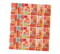 FIXOSHEE 72pcs Lunar Year Red Envelopes God of Wealth Design Large Chinese Red Money Packets for Cash Gifts Spring Festival Hongbao Vietnamese Lucky Lai See