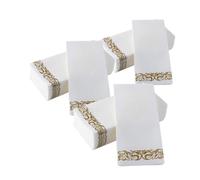 FIXOSHEE 75pcs Disposable Printed Paper Napkins Fold European Style Decorative Serviettes for Weddings Formal Dinners Bbqs Fade Resistant Absorbent Artistic Table Towels