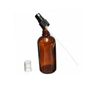 FIXOSHEE 7Pcs Brown Glass Spray Bottles with Pump Dispenser Refillable Portable Emulsion Containers for Essential Oils Perfume Makeup Water Travel Use