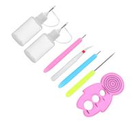 FIXOSHEE 7pcs DIY Paper Quilling Tool Kit Rolling Curling Needle Pens for Home School Arts Crafts Beginners and Professionals Random Color