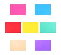 FIXOSHEE 7pcs LED Light Film Correction Gels Set, Colored Overlays for Atmosphere Lamps, Warm Light Photographic Filters, 11.67x8.25" Sheets