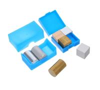 FIXOSHEE 7pcs Metal Density Cube Set for Science Lab, Aluminum, Copper, Iron Element Blocks and Cylinders, 2.5cm Cubes 1.8cm Cylinders, Chemistry Maths Equipment for Density and Specific