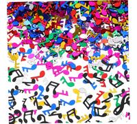 FIXOSHEE 8 Packs Music Notes Confetti Decorations Paper Table Scatters for Birthday Party Christmas Graduation Recital Receptions with Black and Colorful Musical Note Mix