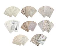 FIXOSHEE 8 Sets Vintage Decorative Scrapbook Paper for DIY Creative Photo Album Crafting, Retro Style Writing and Craft Paper Pack for Journaling and Handmade Projects Random Style