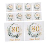 FIXOSHEE 80pcs Eucalyptus Leaf Paper Napkins Greenery Pattern Disposable Birthday Party Decorations Soft Absorbent Paper Hand Towels for Outdoor Picnic Dinner Spring Summer Events