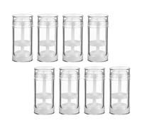 FIXOSHEE 8pcs 30ml Plastic Twist-up Storage Tubes Refillable Empty Deodorant Stick Bottles for DIY Solid Fragrance and Lip Balm Containers
