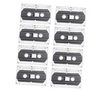 FIXOSHEE 8pcs Blank Cassette Tapes with Clear Hard Cases for High-fidelity Audio Recording Portable DIY Retro Party Messages Teaching Voice Recording for Music and Speech