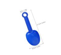 FIXOSHEE 8pcs Candy Color Plastic Sand Shovels for Mini Beach for Sand Digging and Outdoor Play Safe Non-toxic Shovels in Red Yellow Blue Green for Sandbox and Gardening