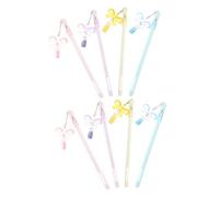 FIXOSHEE 8pcs Cartoon Signature Pens for Adorable Butterfly Drifting Bottle Pendant Gel Writing Pens Lightweight and Compact Multi Color Stationery for School Crafting and Prize Gifts