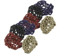 FIXOSHEE 8pcs Crochet Hair Nets for Women Elastic Knitted Bun Covers for Ballet Dancers Food Service Hairstyling Fit Quick Application Secure Hold Multi-color Black Army Green Navy