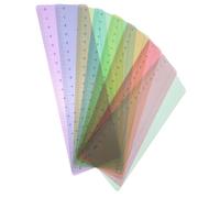 FIXOSHEE 8Pcs Guided Reading Strips Colored Overlays Transparent Reading Tracking Rulers for Teachers and Students Comprehension and Focus Versatile Bookmarks for Any Page