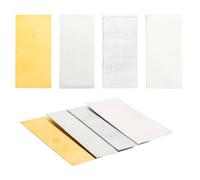 FIXOSHEE 8pcs High Purity Zinc Copper Aluminum Iron Sheets for Fruit Battery Science Experiments, Physics Teaching Supplies, Chemistry Electroplating Strips for School Stem