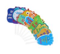 FIXOSHEE 8pcs Interactive Classroom Management Paddles for Preschool and Kindergarten Colorful Early Education Teaching Tools to Enhance Learning Student Engagement and Classroom Decoration